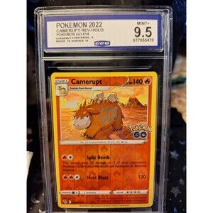 Pokemon 2022 Camerupt # 14/78 Poke Go Reverse Holo - CCG 9.5